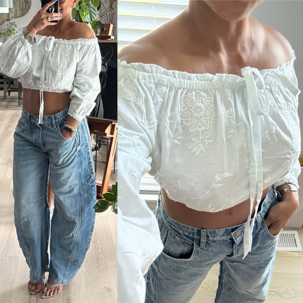 INTERMIX COLD SHOULDER TOP S - Picture 3 of 10